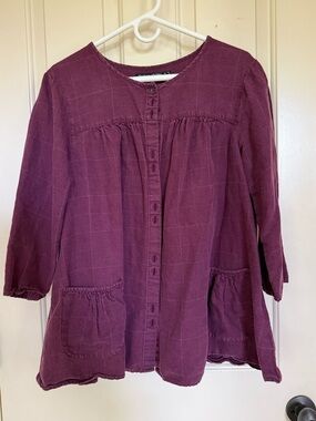 Linen Blend Tunic Jacket